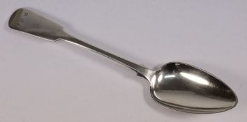 A 19th century Jersey silver fiddle patt