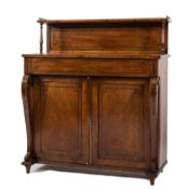A Regency mahogany and inlaid chiffonier