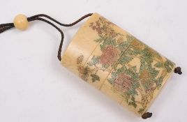 A Japanese bone four-division inro: deco