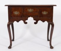 An 18th Century oak rectangular lowboy:,