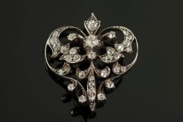 A late 19th century diamond mounted broo