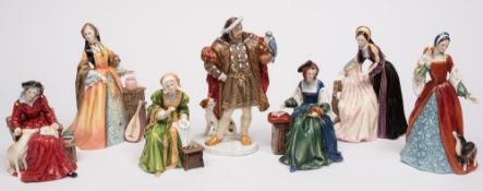 A group of Royal Doulton figures of Henr