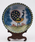 A rare English delftware blue-dash charg