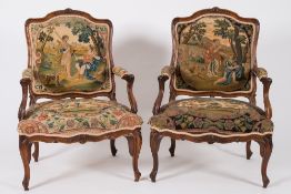 A pair of 18th Century French carved wal