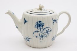 A First Period Worcester teapot and cove