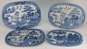 A group of four pottery and pearlware dr