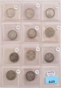 A collection of Victorian florins: 1849,