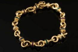 A diamond and gem-set bracelet:  with ci