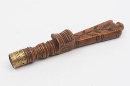 A late 18th century  treen knitting shea