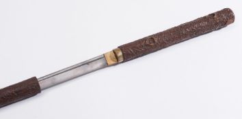 A Japanese sword stick: with 59cm. fulle