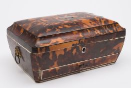 A 19th century blonde tortoiseshell and