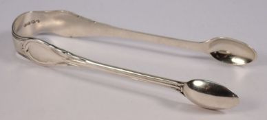 A pair of Victorian silver lily pattern