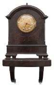 A 19th century mahogany inlaid bracket c