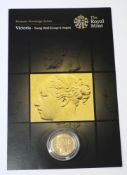 A Queen Victoria sovereign 1879: in plas