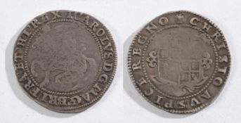 A Charles I half crown: 1625-6.