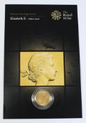 An Elizabeth II sovereign 1958: in plast