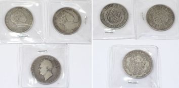 A George III halfcrown: 1816 large laur.