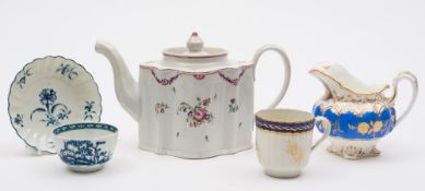 A New Hall teapot and other items: the f