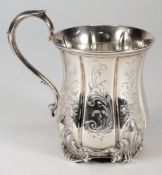 A Victorian silver christening mug, make