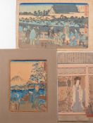 After Hiroshige - a wood block print: vi