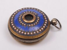 An early 19th century gilt metal and ena