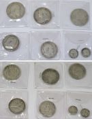 Two Victoria halfcrowns: 1888, 1900, an