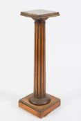 A French stained mahogany and brass moun
