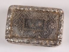 A William IV silver vinaigrette, maker N