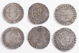 A James I sixpence 1607: a Charles I six