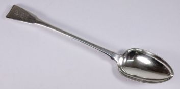 A George III silver fiddle pattern basti