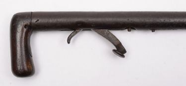 A 19th century percussion walking stick