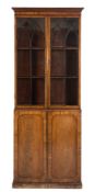 An early 19th Century mahogany bookcase: