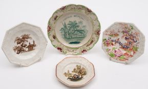 A group of four 'Chinoiserie' child's pl