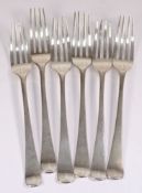 A set of six George IV Old English table