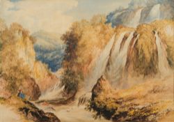 William Cowen [1797-1861]-
Waterfall on
