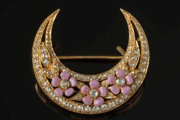A late 19th or early 20th century pink e