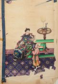 A 19th century Chinese painting: on rice