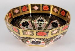 A Royal Crown Derby porcelain bowl: of o