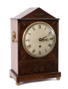 A Regency mahogany bracket clock: the ei