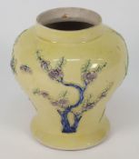 A Chinese porcelain vase of Fahua type: