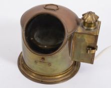 A Sestral brass binnacle compass:,