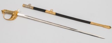An Elizabeth II Royal Naval dress sword by Wilkinson, London:,