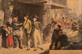 After Fred Roe - Bound for Trafalgar Bay:- a coloured print,