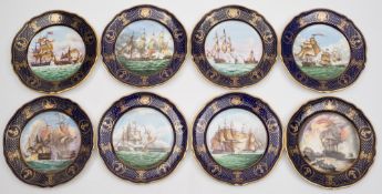 A set of six Spode porcelain 'United States Maritime Plate series' collectors' plates together with