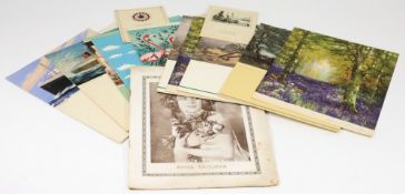 A collection of Cunard White Star menus:, RMS Queen Elizabeth, MV Britannic circa 1950s,