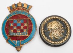 A ward room badge the Royal Navy T Class submarine HMS Tactician,