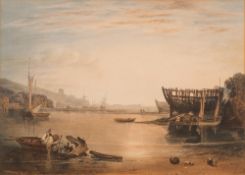 After J M W Turner-
Shaldon:-
lithograph
26 x 35.5cm.