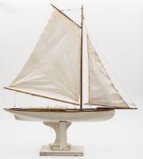A scale model pond yacht 'Chui':,