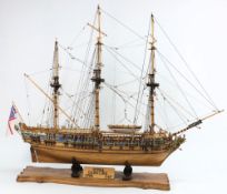 A 1/47 scale model of HMY The Royal Caroline:,