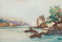 * Frank Henry Mason [1876-1965]-
Dartmouth:-
signed and inscribed
watercolour
24 x 35cm.